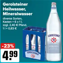Logo Getränkemarkt Gerolsteiner Heilwasser, Mineralwasser Angebot
