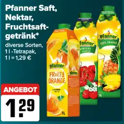 Logo Getränkemarkt Pfanner Saft, Nektar, Fruchtsaft-getränk* Angebot