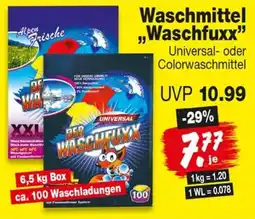 Repo Markt Waschmittel "Waschfuxx" Angebot