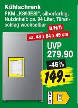 Repo Markt PKM Kühschrank „KS93ESI“ Angebot