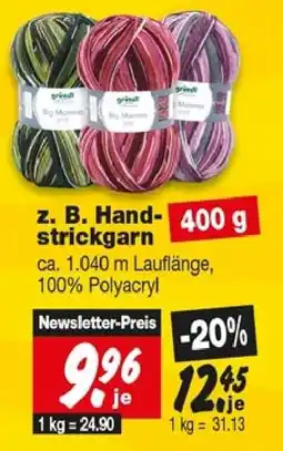 Repo Markt grässl Big Momma Handstrickgarn Angebot