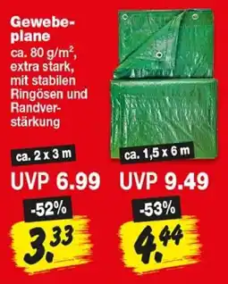 Repo Markt Gewebeplane Angebot