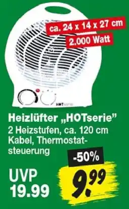 Repo Markt Heizlüfter HOTserie Angebot