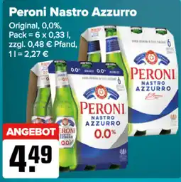 Logo Getränkemarkt Peroni Nastro Azzurro Angebot
