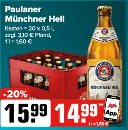 Logo Getränkemarkt Paulaner Münchner Hell Angebot