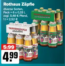 Logo Getränkemarkt Rothaus Zäpfle Angebot