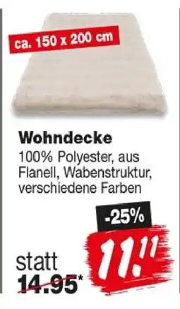 Repo Markt Wohndecke Angebot