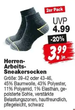 Repo Markt Herren-Arbeits-Sneakersocken Angebot