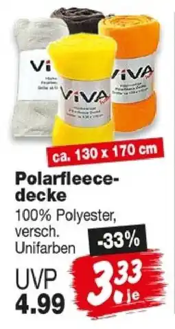 Repo Markt Viva Polarfleece-decke Angebot