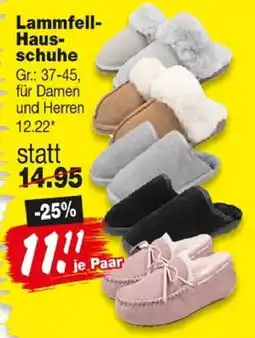 Repo Markt Lammfell-Haus-schuhe Angebot