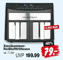 Repo Markt GOURMETMAXX Zweikammer-Heißluftfritteuse Angebot