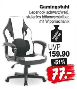 Repo Markt Gamingstuhl Lederlook Angebot