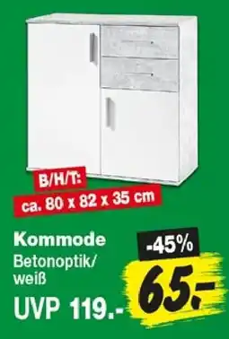 Repo Markt Kommode Betonoptik/weiß Angebot