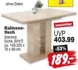 Repo Markt Kulissen-tisch Sonoma Angebot