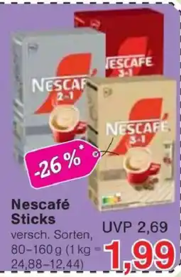 Jawoll Nescafé Sticks Angebot
