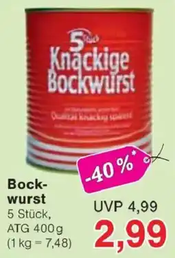 Jawoll 5 Stück Knackige Bockwurst Angebot