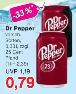 Jawoll Dr Pepper Angebot