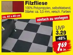 Repo Markt Filzfliese Angebot