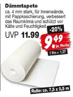 Repo Markt Dämmtapete Angebot