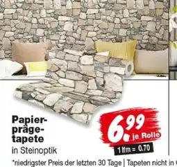 Repo Markt Papier-präge-tapete in Steinoptik Angebot