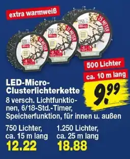 Repo Markt LED-Micro-Clusterlichterkette Angebot