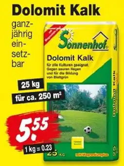 Repo Markt Dolomit Kalk Sonnenhof Angebot