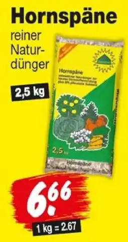 Repo Markt Hornspäne reiner Natur-dünger Angebot