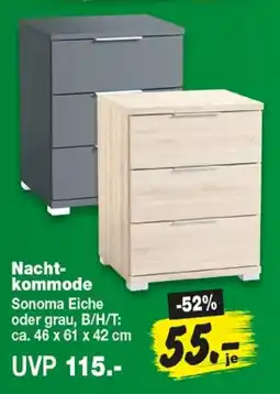 Repo Markt Nachtkommode Sonoma Eiche Angebot