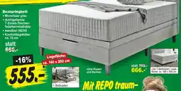 Repo Markt Boxspringbett Angebot
