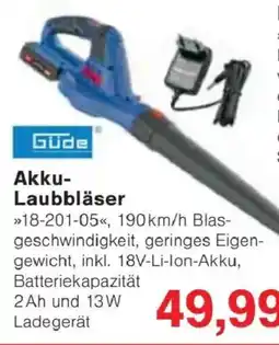 Jawoll Güde Akku-Laubbläser Angebot