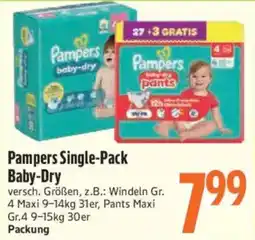 inkoop Pampers Single-Pack Baby-Dry Angebot