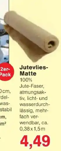 Jawoll Jutevlies-Matte Angebot