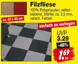 Repo Markt Filzfliese Angebot