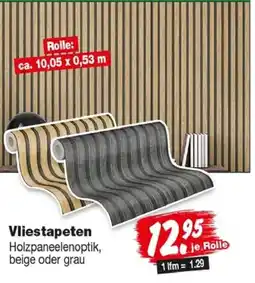 Repo Markt Vliestapeten Holzpaneelenoptik Angebot
