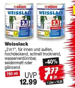 Repo Markt Wilckens Weisslack Angebot