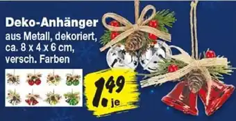 Deko-Anhänger aus Metall, dekoriert