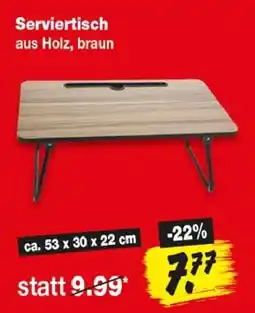 Repo Markt Serviertisch aus Holz, braun Angebot