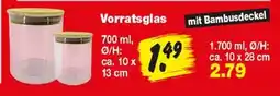 Repo Markt Vorratsglas mit Bambusdeckel Angebot