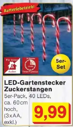 Jawoll LED-Gartenstecker Zuckerstangen Angebot