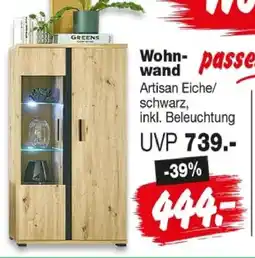 Repo Markt Wohnwand Artisan Eiche Angebot