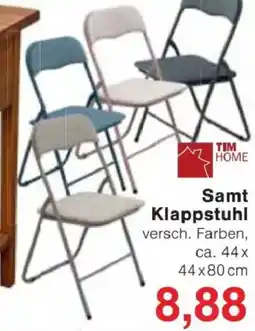 Jawoll TIM HOME Samt Klappstuhl Angebot
