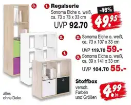 Repo Markt Regalserie Sonoma Eiche o. weiß Angebot
