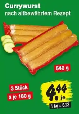 Repo Markt Currywurst nach altbewährtem Rezept Angebot