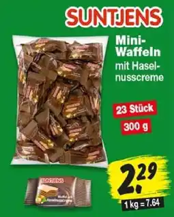 Repo Markt SUNTJENS Mini-Waffeln mit Haselnusscreme Angebot
