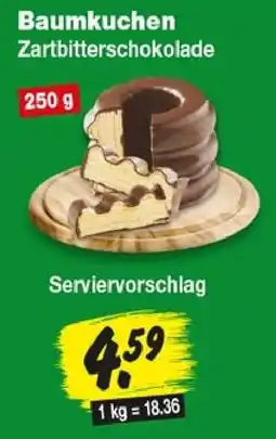 Repo Markt Baumkuchen Zartbitterschokolade Angebot