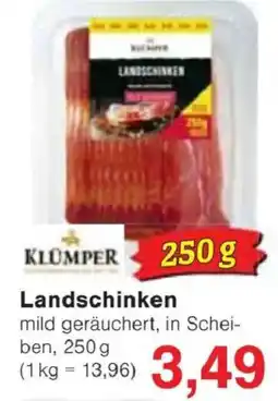 Jawoll KLÜMPER Landschinken Angebot