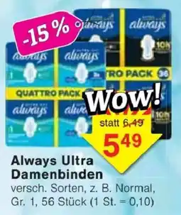 Jawoll Always Ultra Damenbinden Angebot