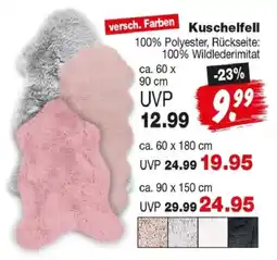 Repo Markt Kuschelfell Angebot