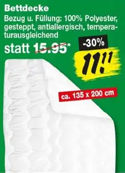 Repo Markt Bettdecke Angebot