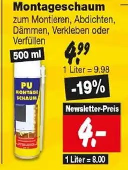 Repo Markt PU MONTAGE SCHAUM Angebot